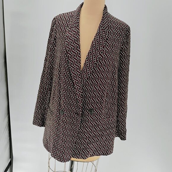 GP & J Baker x H&M Black Patterned Jacket (Us 8 ) - Picture 7 of 14